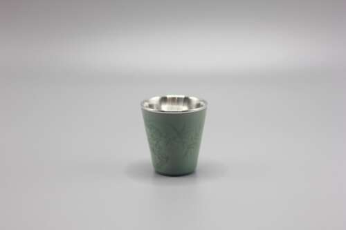 Celadon | Tasting Cup with Sterling-Silver Lining