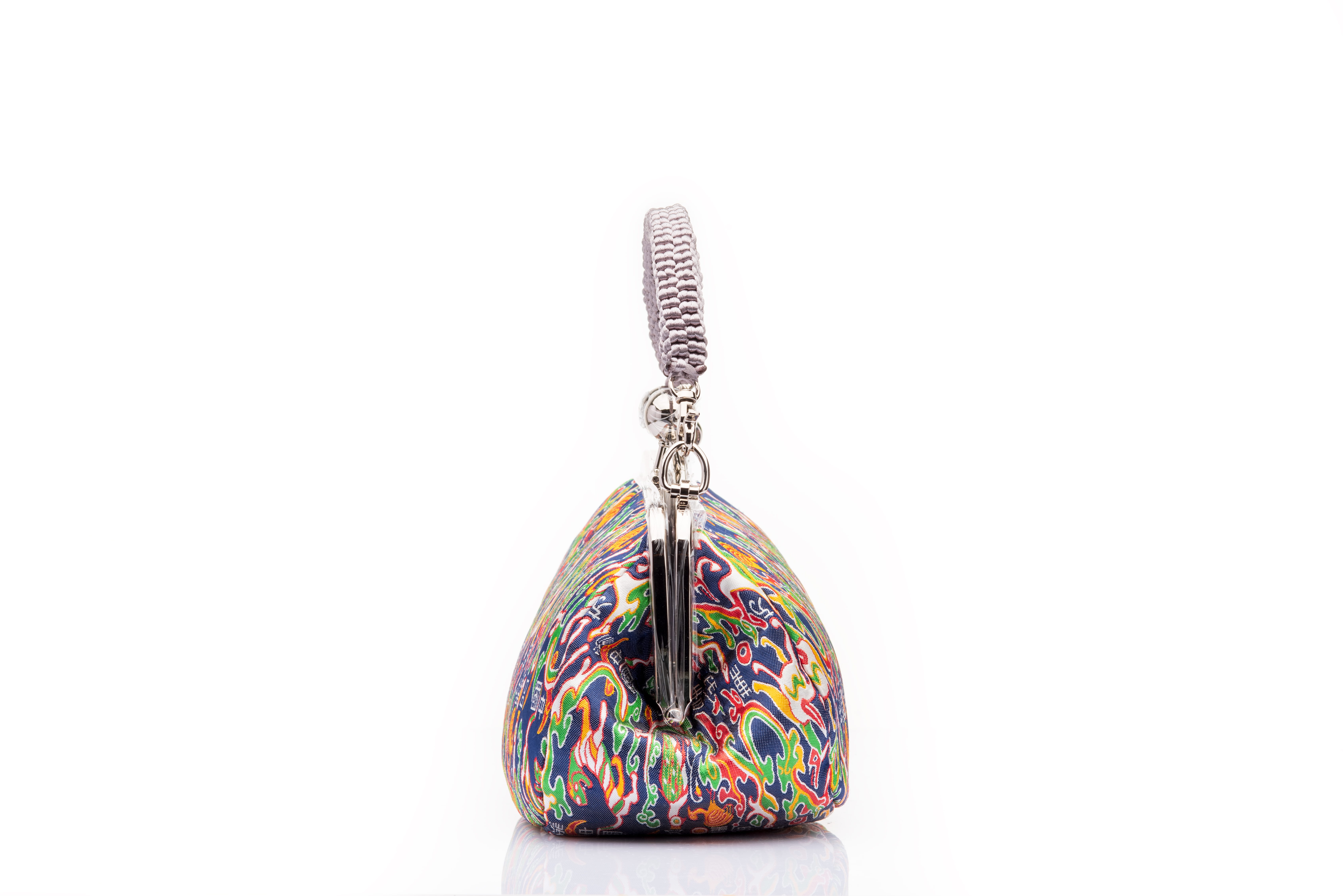Abstract Art - Five Stars Rise in the East Chinese Knot Heritage Clutch in Shu Brocade - Image 2