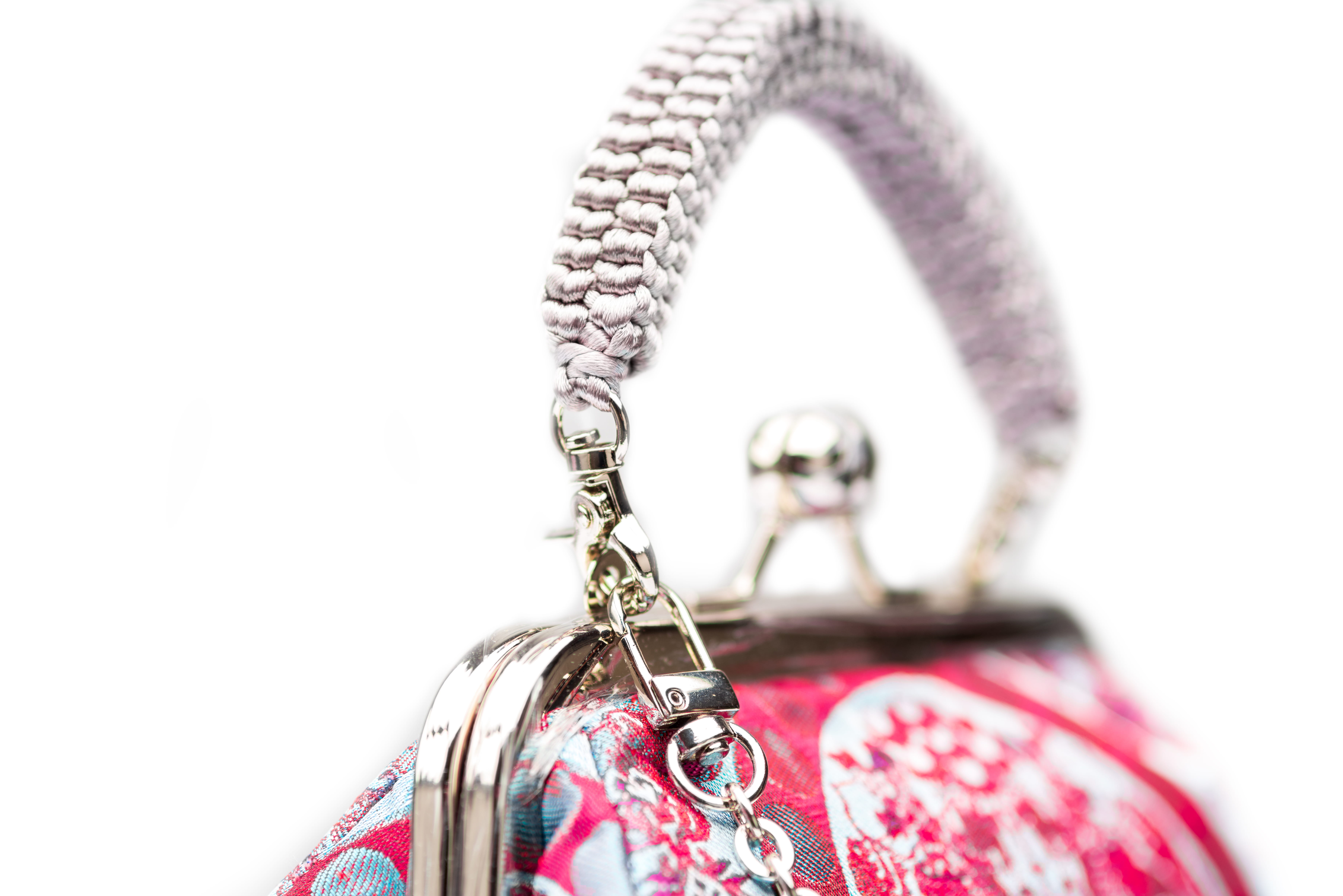 Pink | Endless Knot Brocade | Chinese Knot Clutch - Image 7