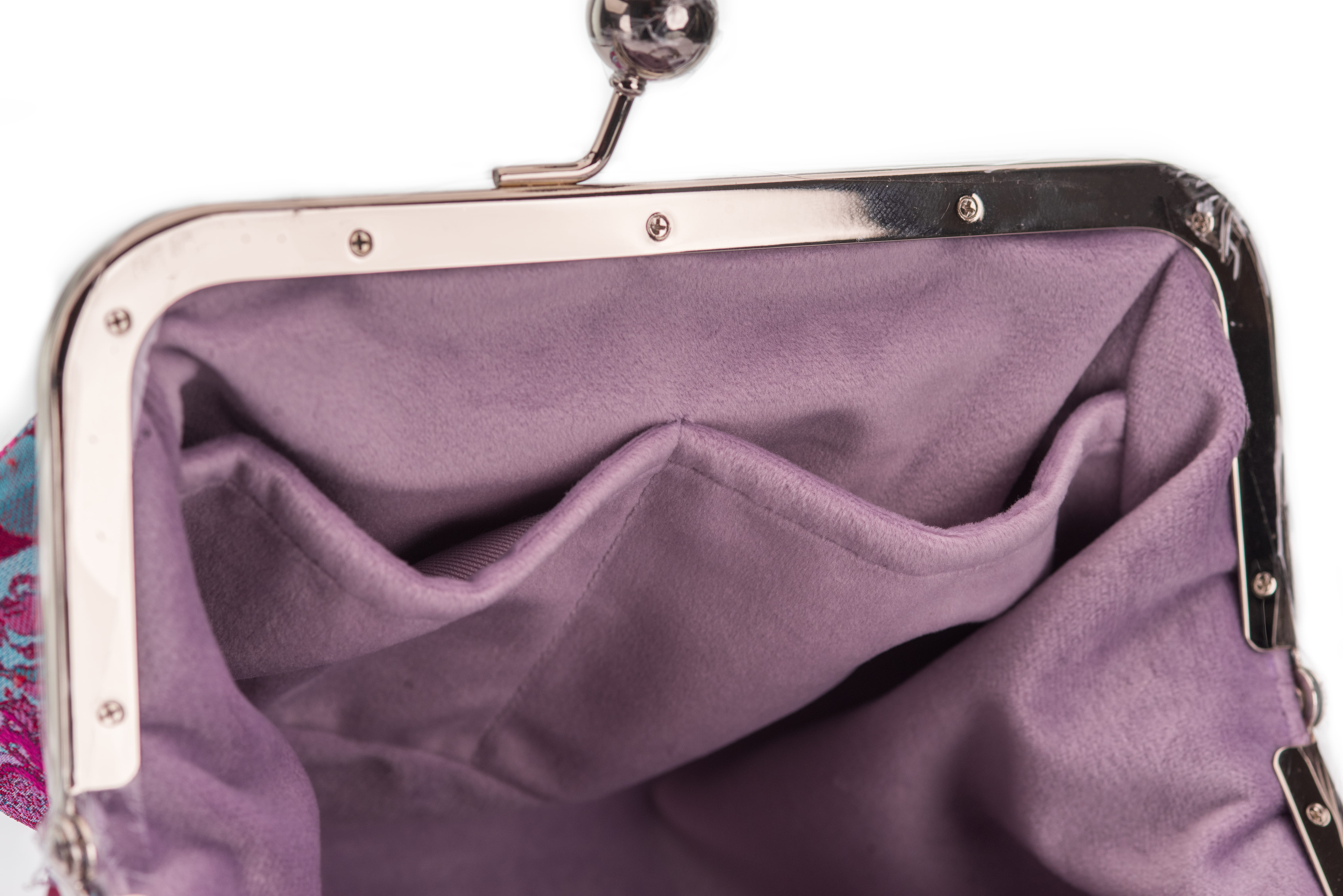 Abstract Art - Five Stars Rise in the East Chinese Knot Heritage Clutch in Shu Brocade - Image 7