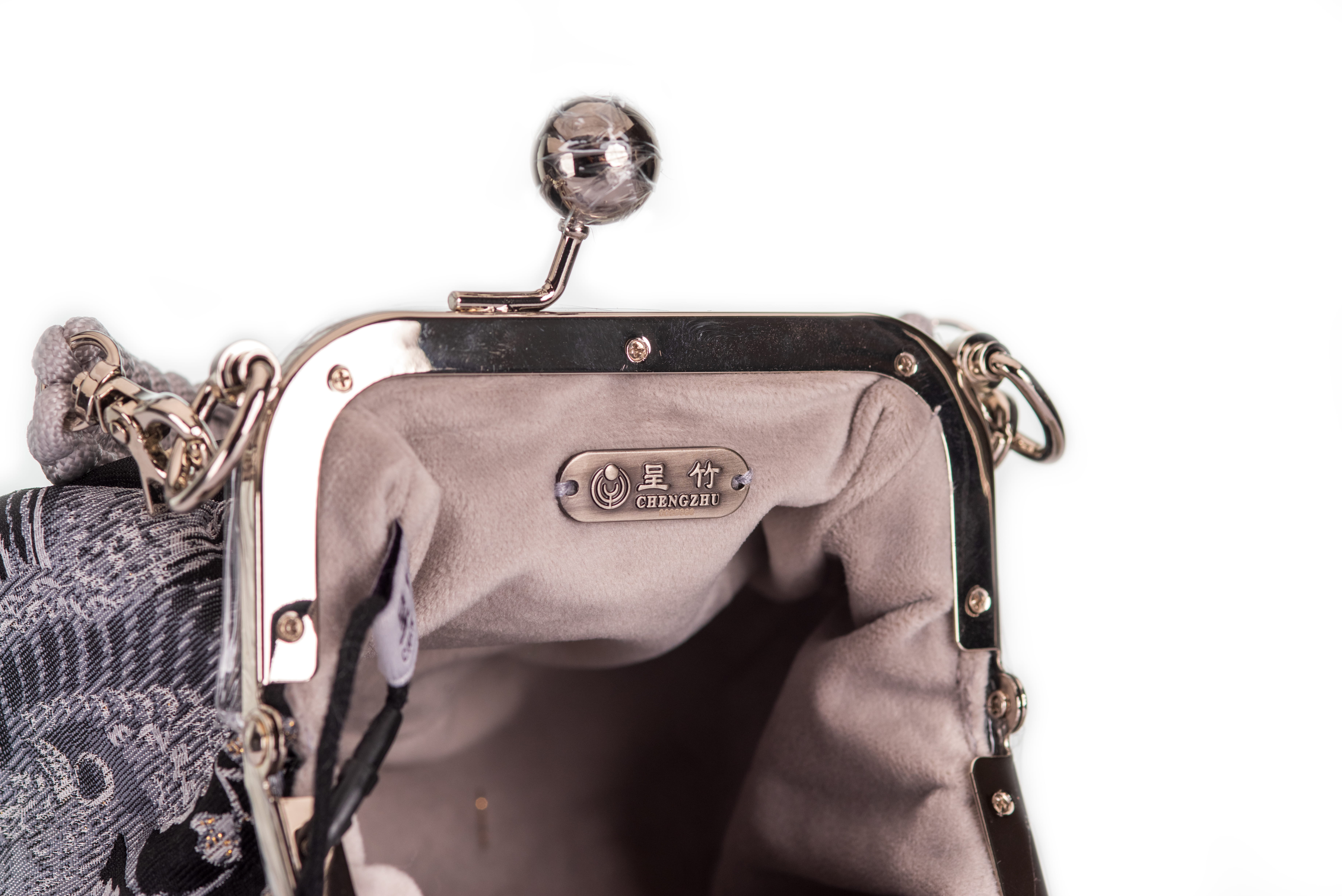 Pink | Endless Knot Brocade | Chinese Knot Clutch - Image 8
