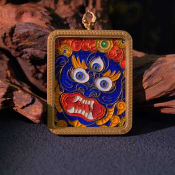Handcrafted Cloisonné Enamel- Sacred Amulet Gau Box | Acala Series