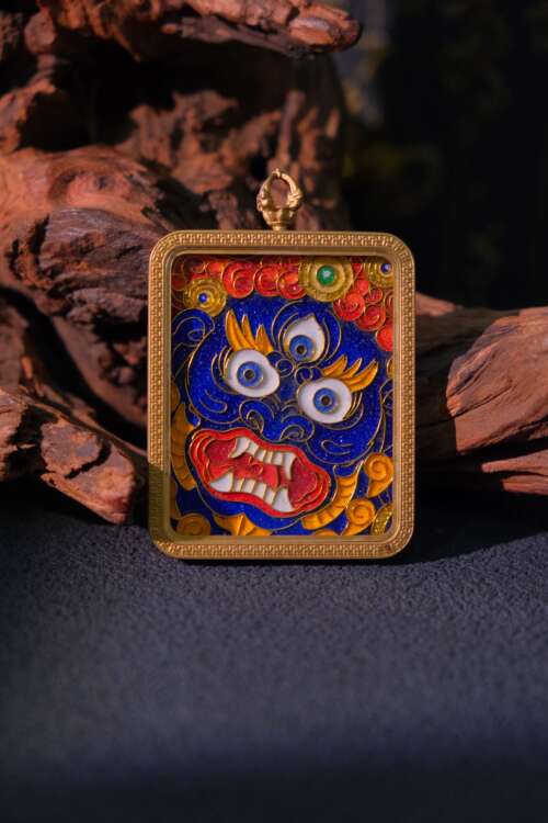 Handcrafted Cloisonné Enamel- Sacred Amulet Gau Box | Acala Series