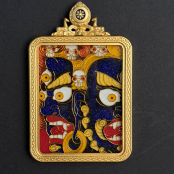 Handcrafted Cloisonné Enamel- Sacred Amulet Gau Box （Pure Copper Edition） | Mahākāla Series | Exclusive Edition