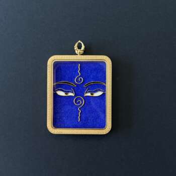 Handcrafted Cloisonné Enamel- Wisdom Eye Gau Bxox | Medicine Buddha