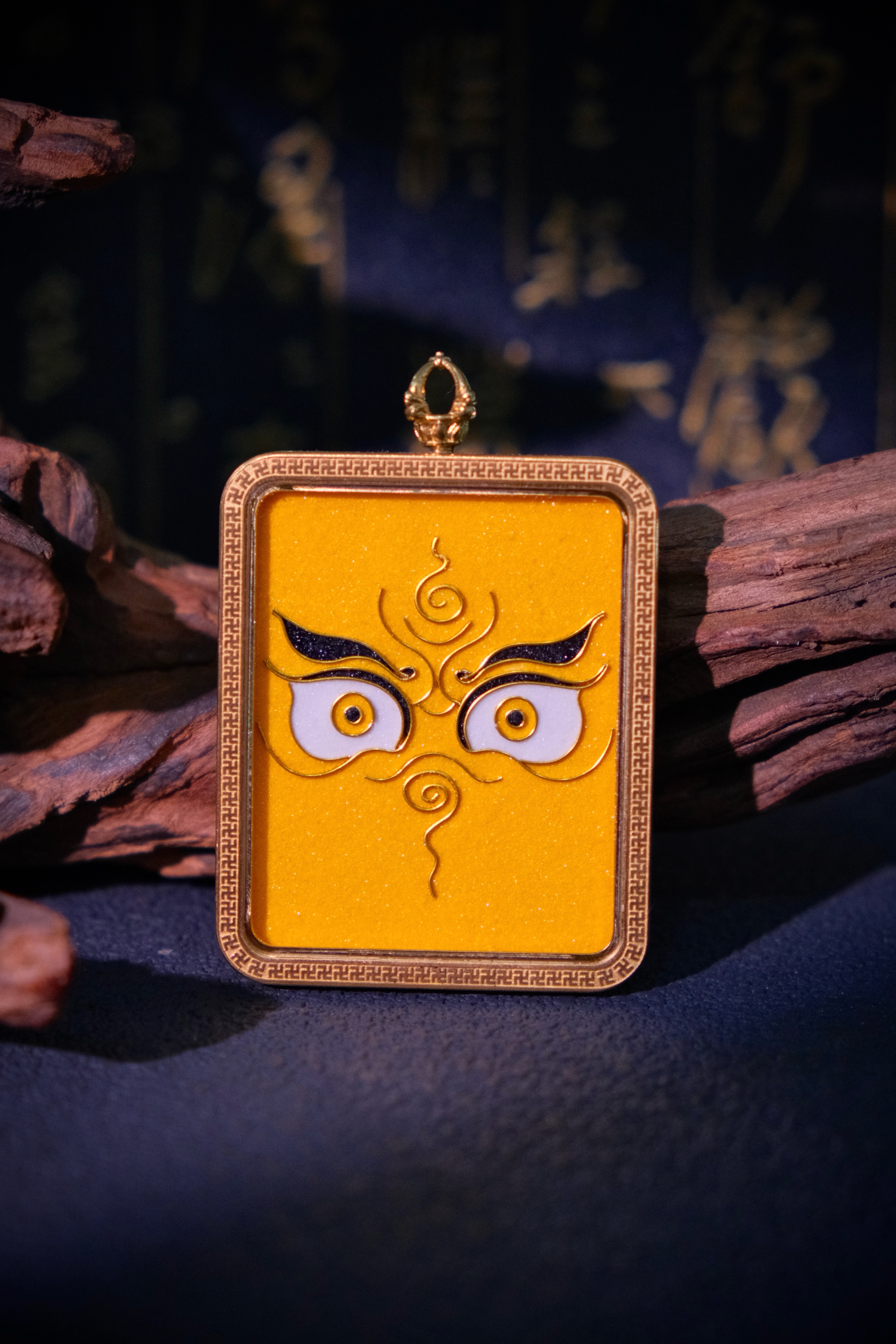 Handcrafted Cloisonné Enamel- Wisdom Eye Gau Box | Five Wealth Deities Series | Square