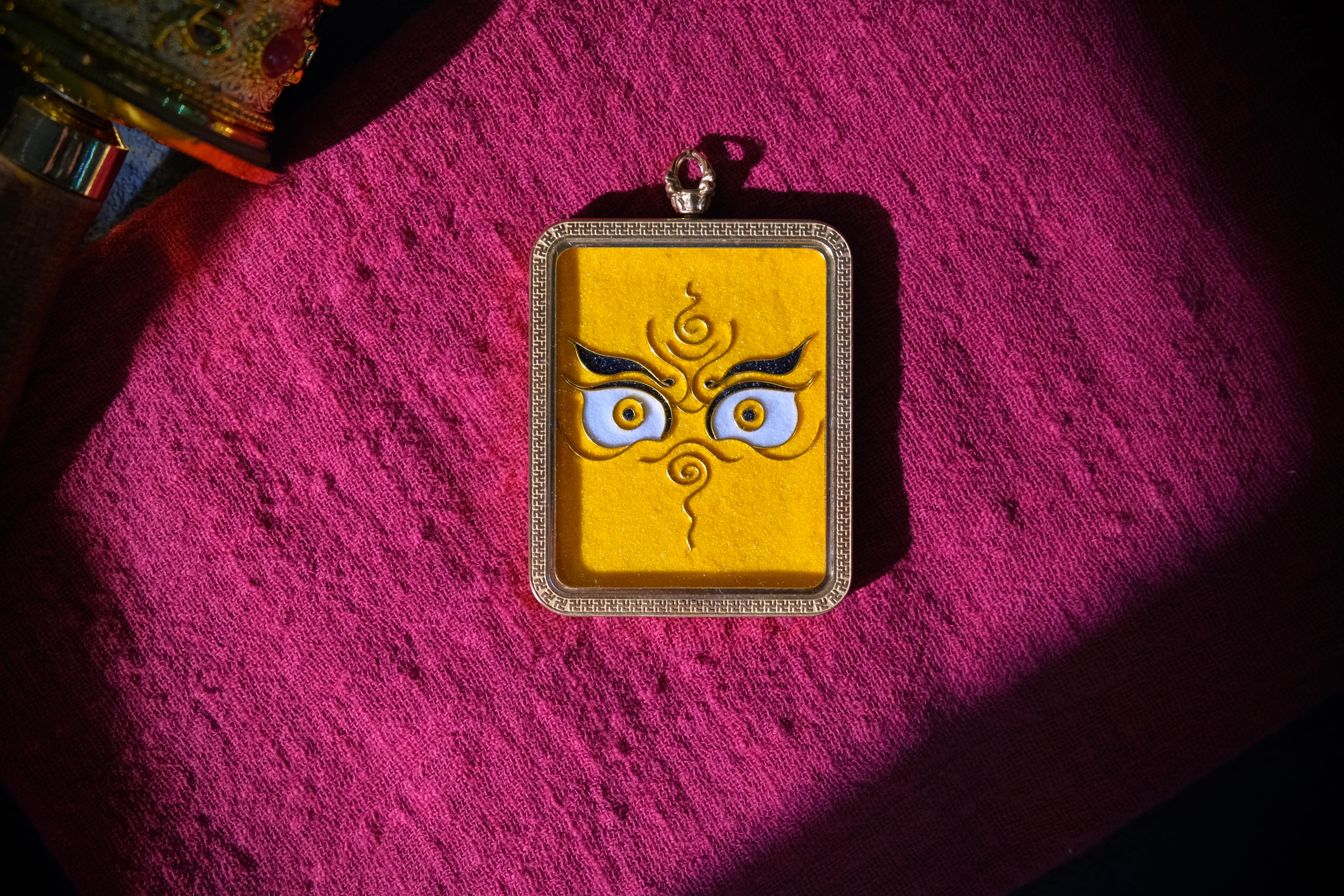 Handcrafted Cloisonné Enamel- Wisdom Eye Gau Box | Five Wealth Deities Series | Square - Image 7