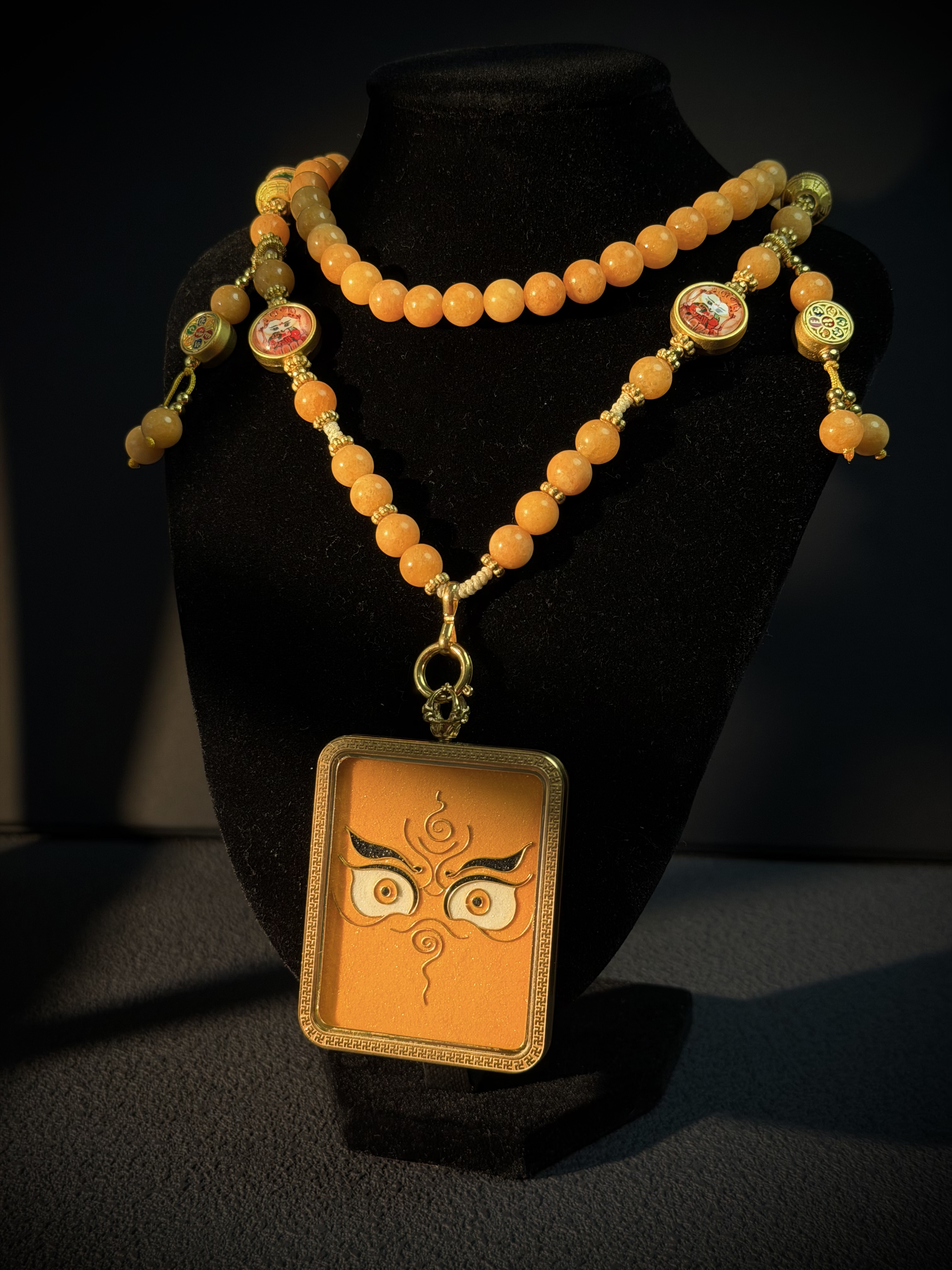 Handcrafted Cloisonné Enamel- Wisdom Eye Gau Box | Five Wealth Deities Series | Square - Image 5