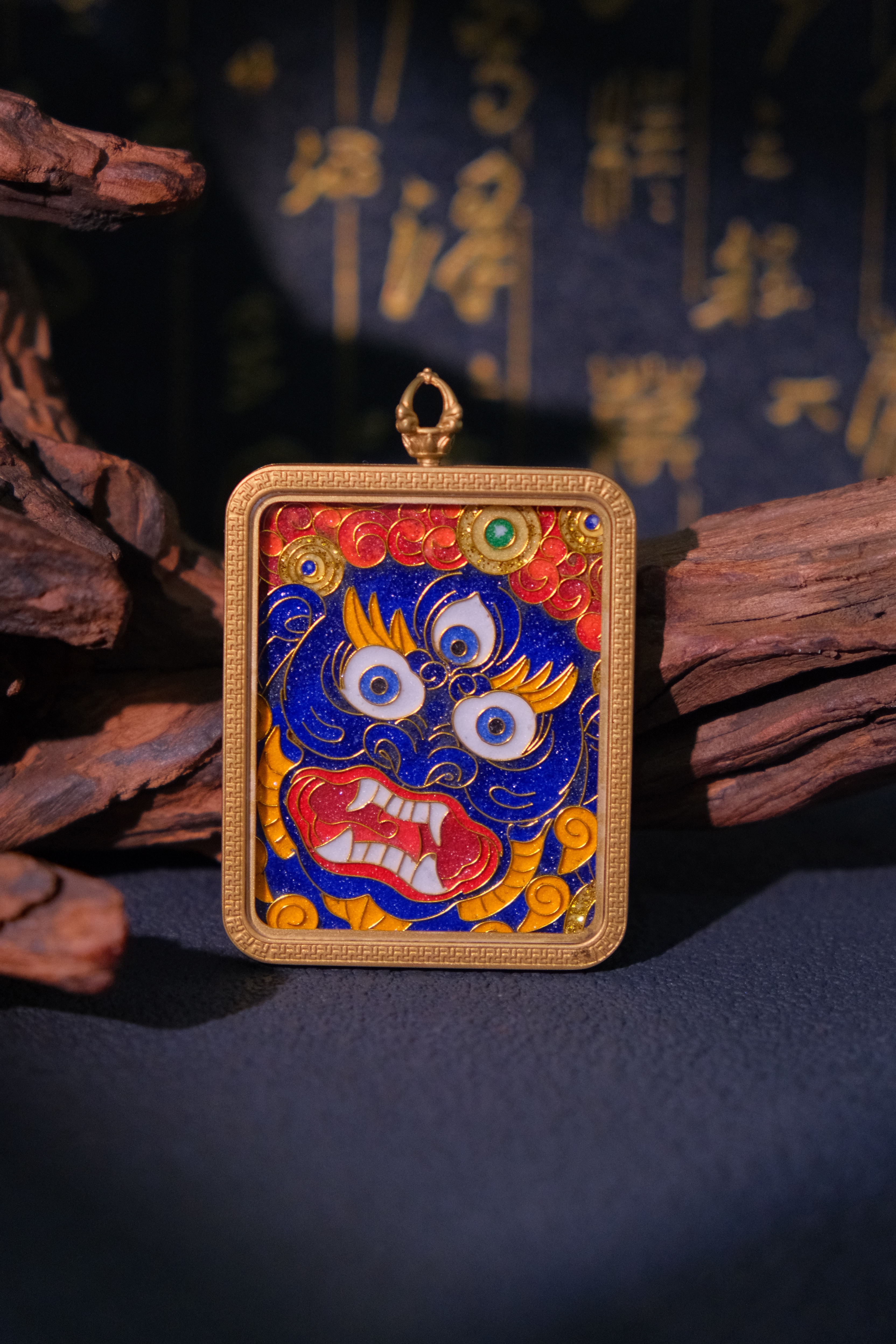 Handcrafted Cloisonné Enamel- Sacred Amulet Gau Box | Acala Series - Image 2