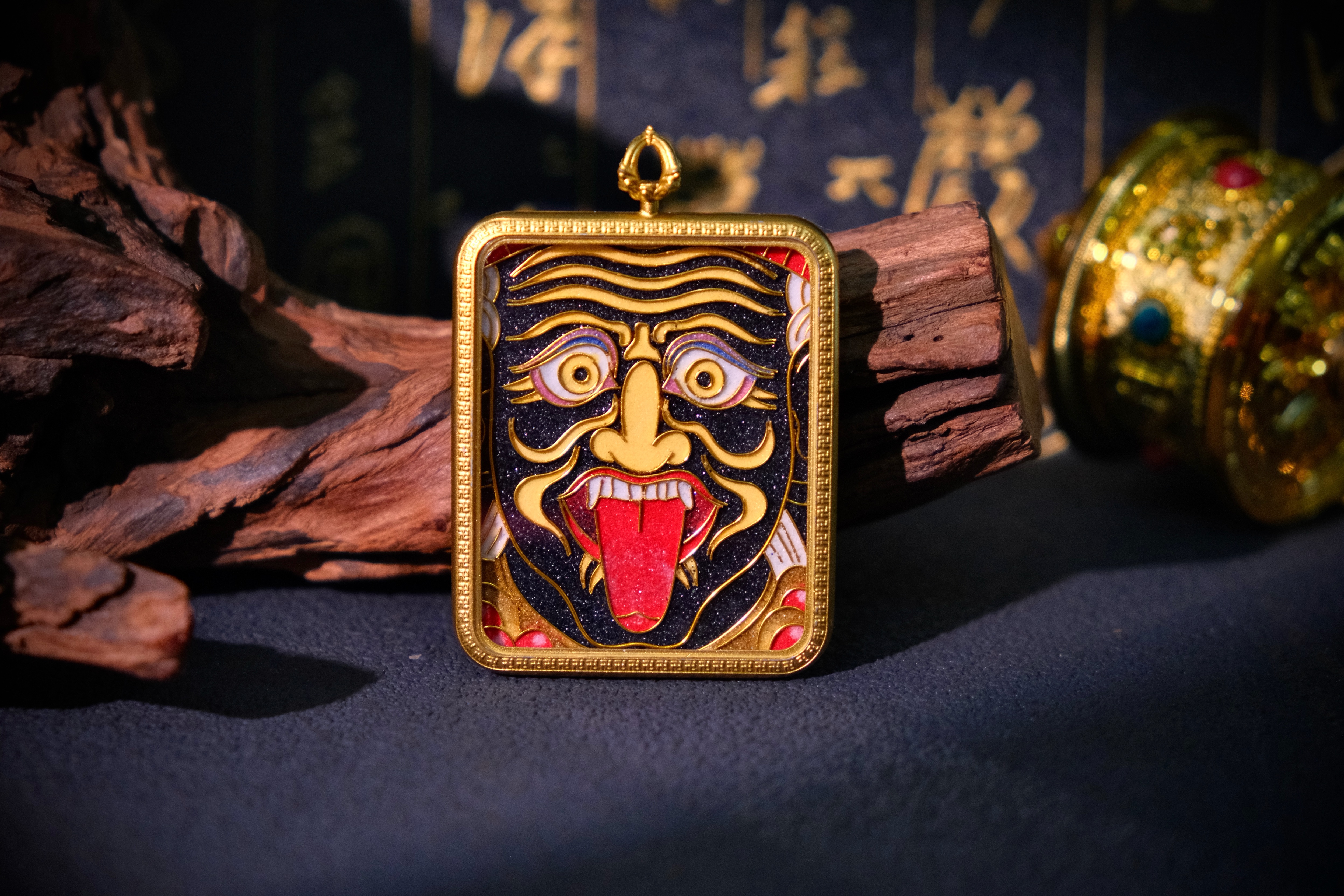 Handcrafted Cloisonné Enamel- Sacred Amulet Gau Box | Tashi Lhamo Series | Standard Edition - Image 2
