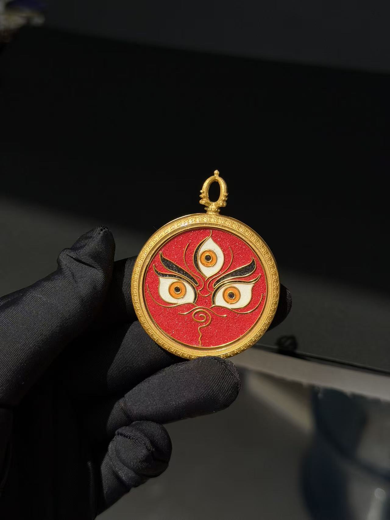 Handcrafted Cloisonné Enamel- Wisdom Eye Gau Box | Five Wealth Deities Series | Round - Image 10