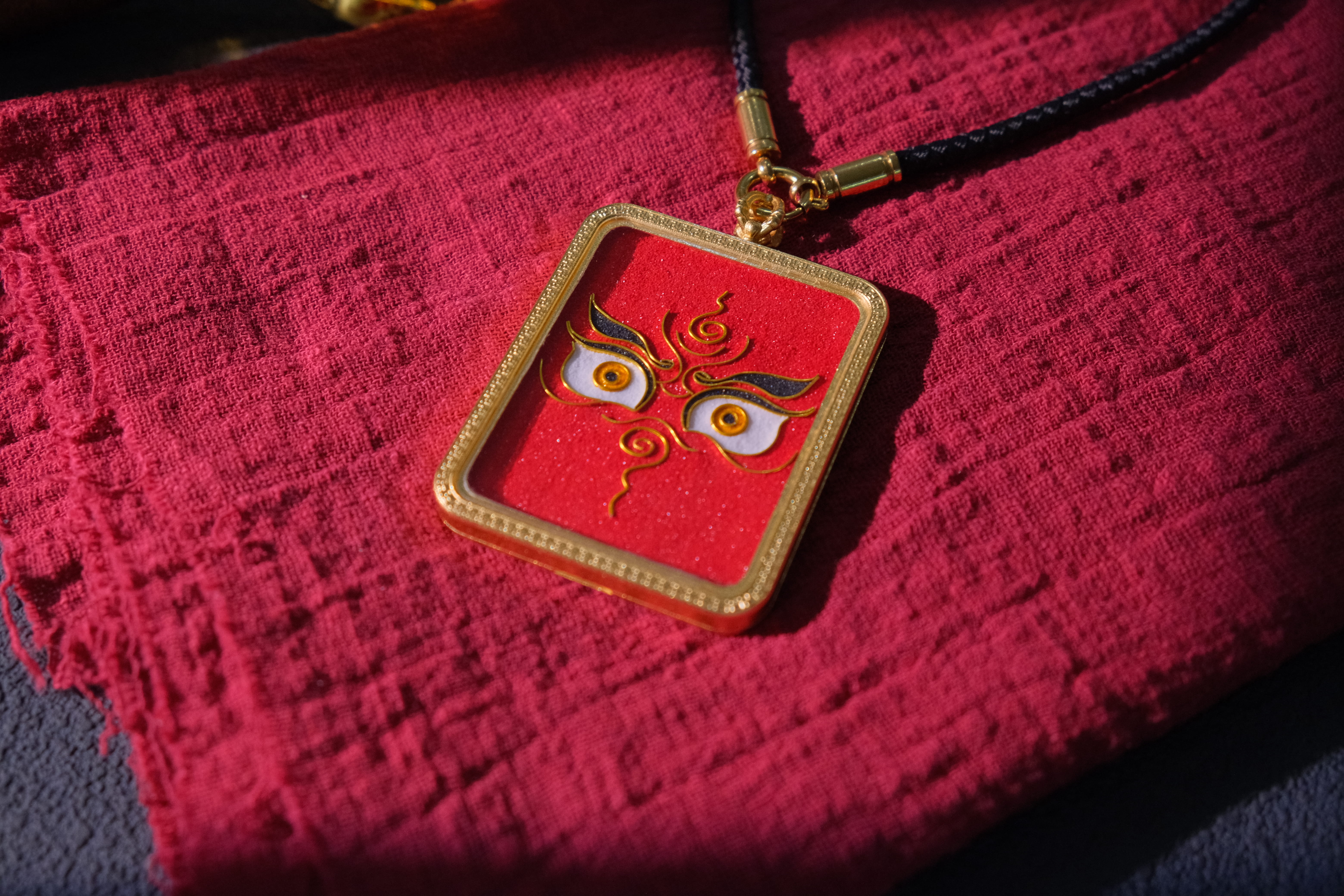Handcrafted Cloisonné Enamel- Wisdom Eye Gau Box | Five Wealth Deities Series | Square - Image 12