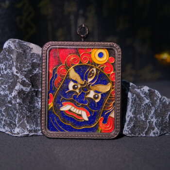 Handcrafted Cloisonné Enamel- Sacred Amulet Gau Box | Mahākāla Series | Standard Edition