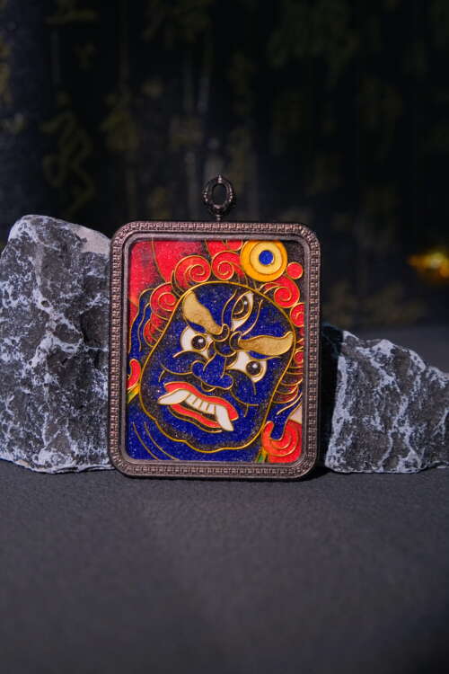 Handcrafted Cloisonné Enamel- Sacred Amulet Gau Box | Mahākāla Series | Standard Edition