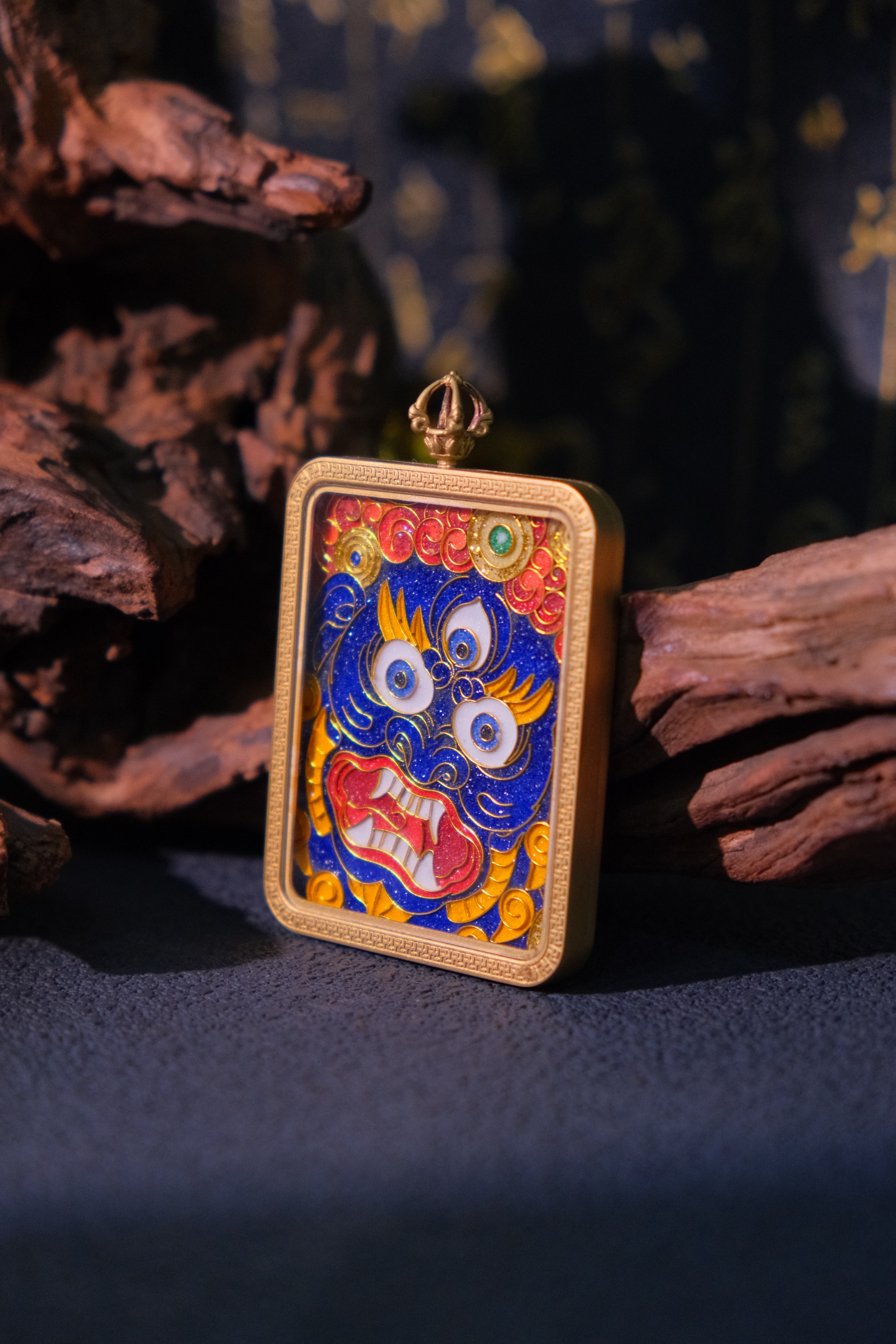 Handcrafted Cloisonné Enamel- Sacred Amulet Gau Box | Acala Series - Image 3