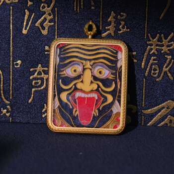 Handcrafted Cloisonné Enamel- Sacred Amulet Gau Box | Tashi Lhamo Series | Standard Edition