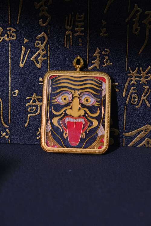 Handcrafted Cloisonné Enamel- Sacred Amulet Gau Box | Tashi Lhamo Series | Standard Edition