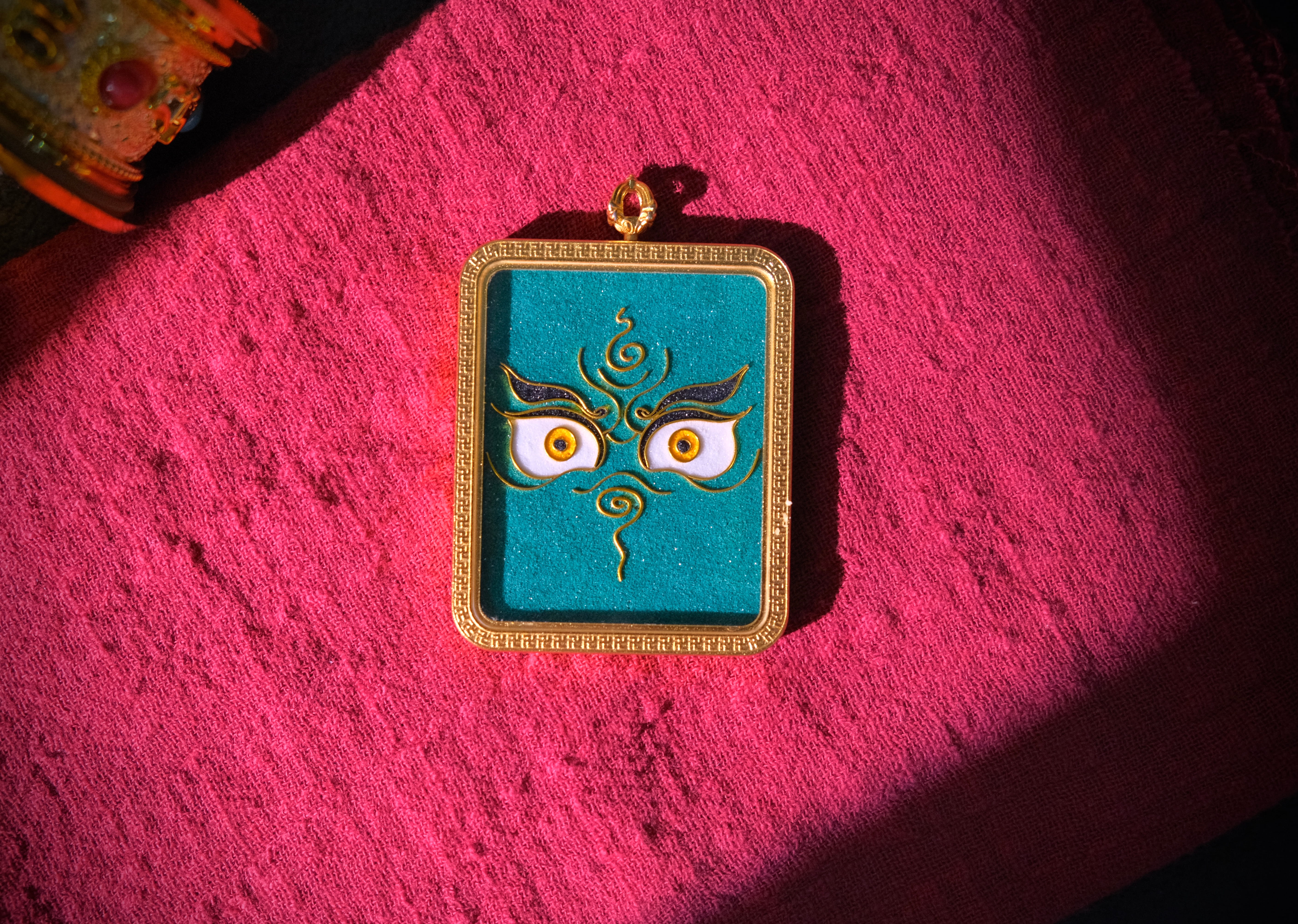 Handcrafted Cloisonné Enamel- Wisdom Eye Gau Box | Five Wealth Deities Series | Square - Image 13