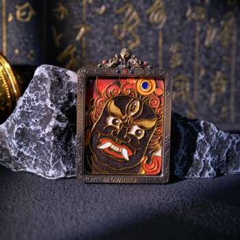 Handcrafted Cloisonné Enamel- Sacred Amulet Gau Box （Pure Copper Edition） | Mahākāla Series | Standard Edition