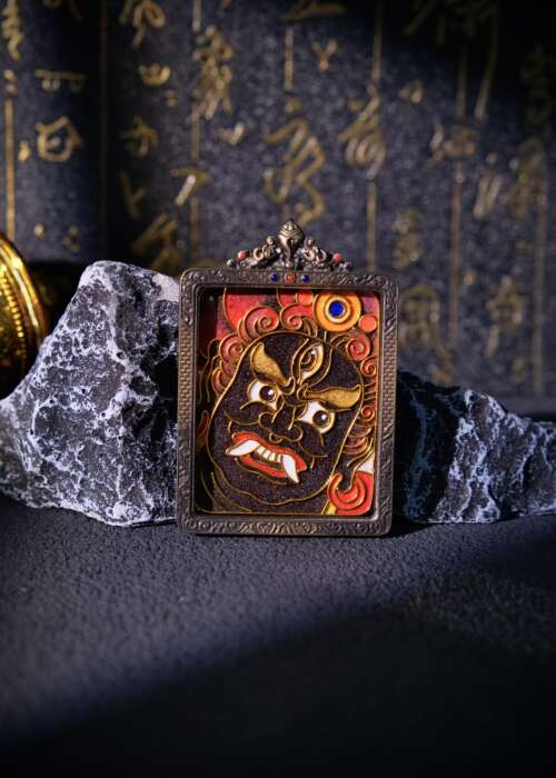 Handcrafted Cloisonné Enamel- Sacred Amulet Gau Box （Pure Copper Edition） | Mahākāla Series | Standard Edition