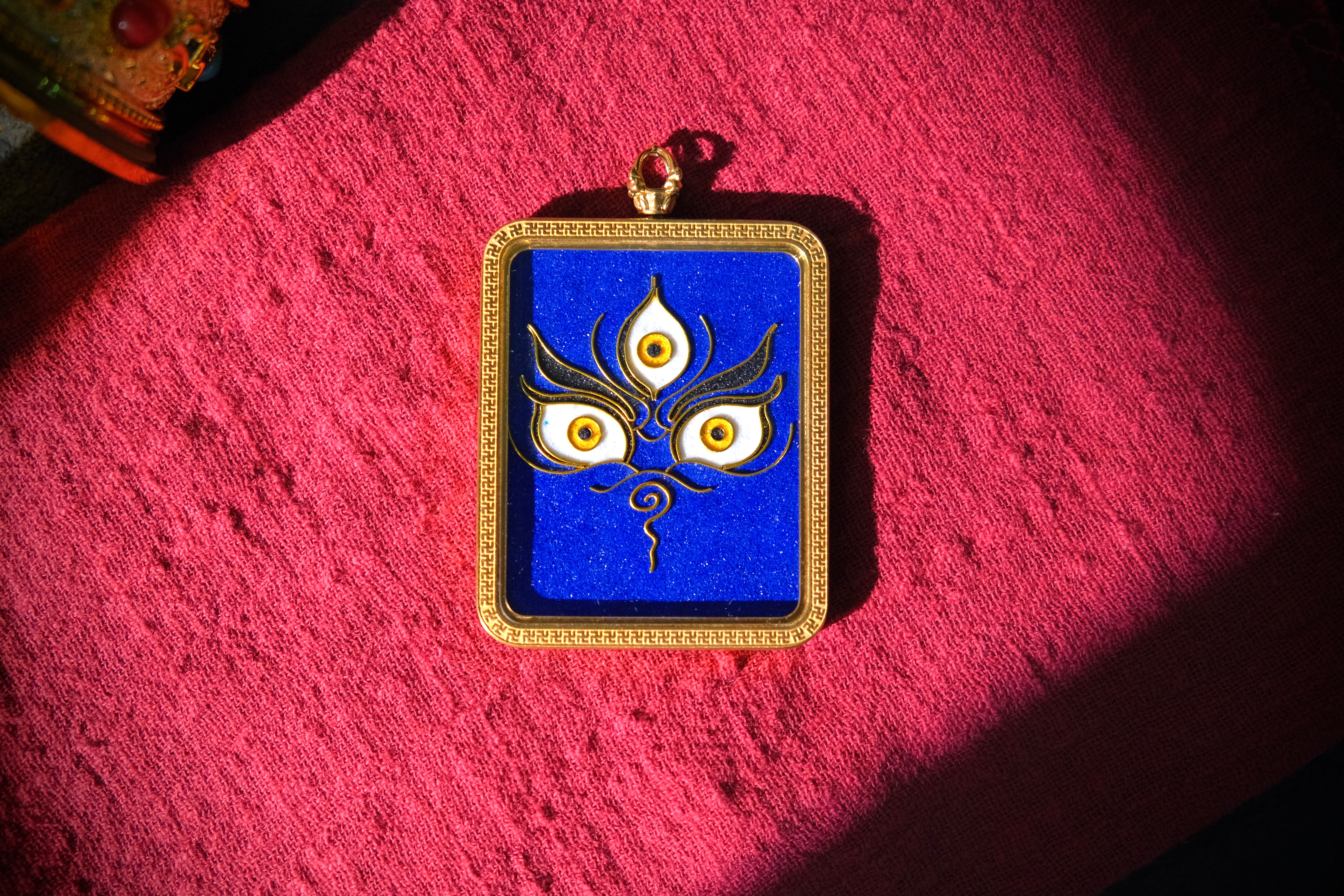 Handcrafted Cloisonné Enamel- Wisdom Eye Gau Box | Five Wealth Deities Series | Square - Image 10