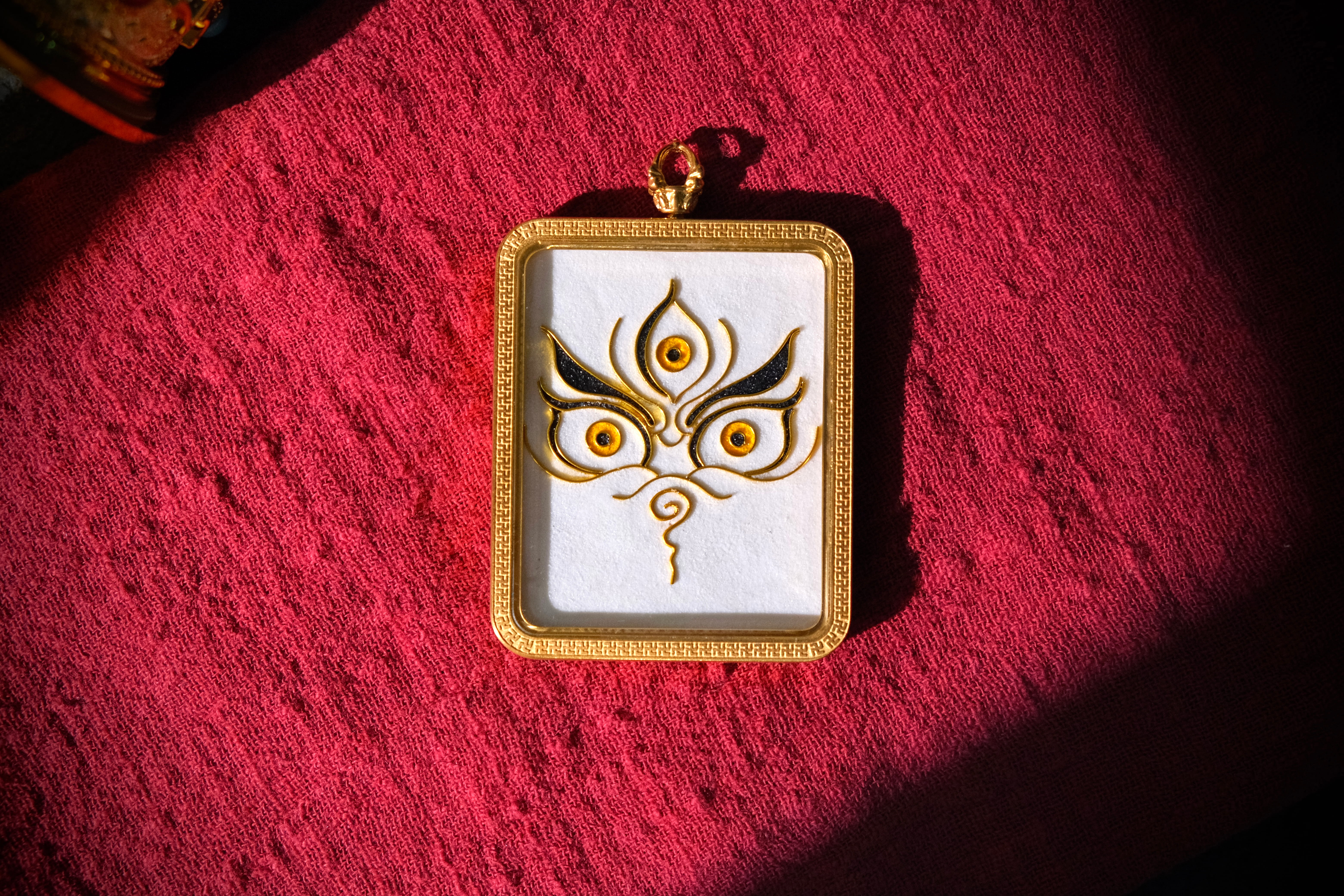 Handcrafted Cloisonné Enamel- Wisdom Eye Gau Box | Five Wealth Deities Series | Square - Image 8