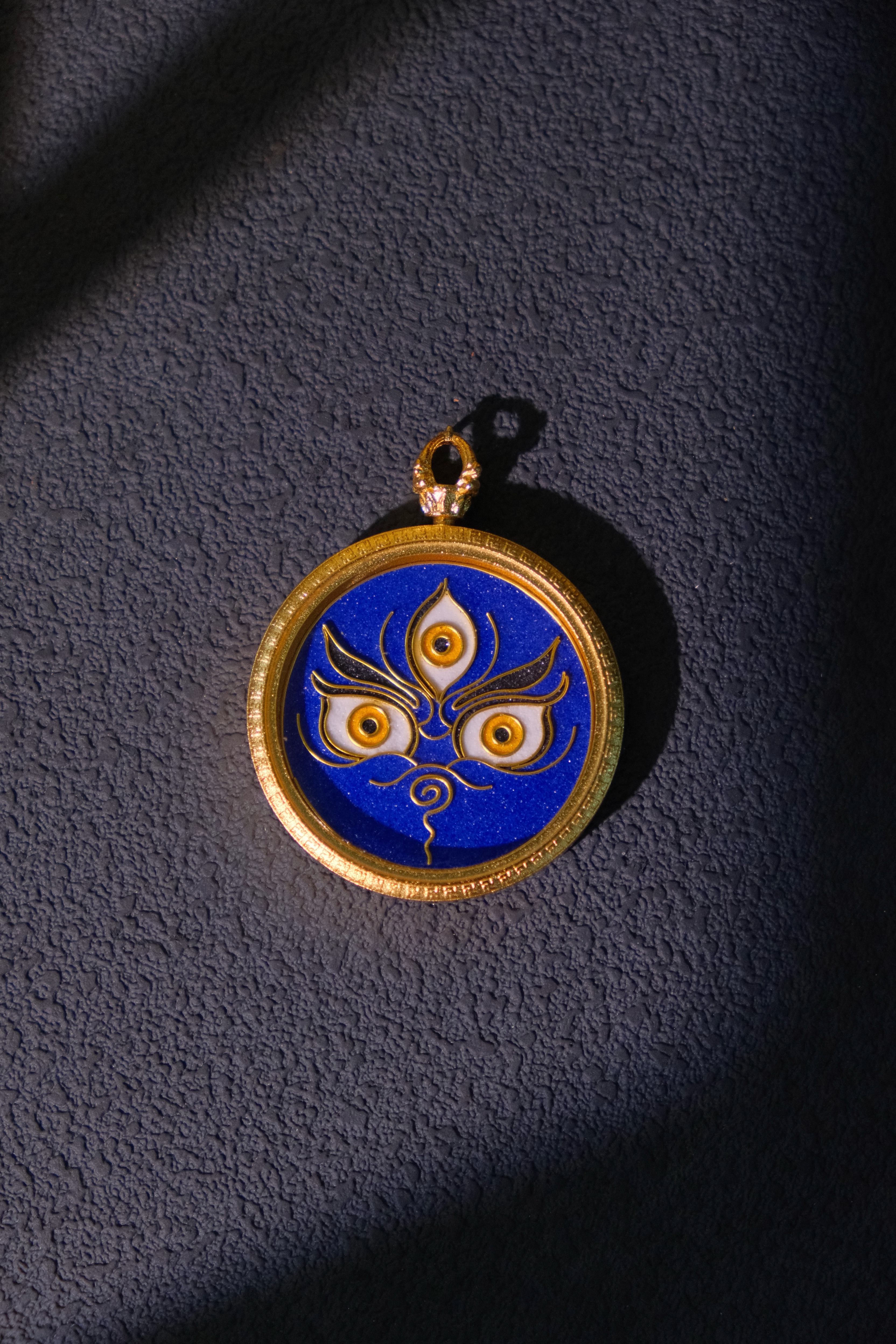 Handcrafted Cloisonné Enamel- Wisdom Eye Gau Box | Five Wealth Deities Series | Round - Image 7