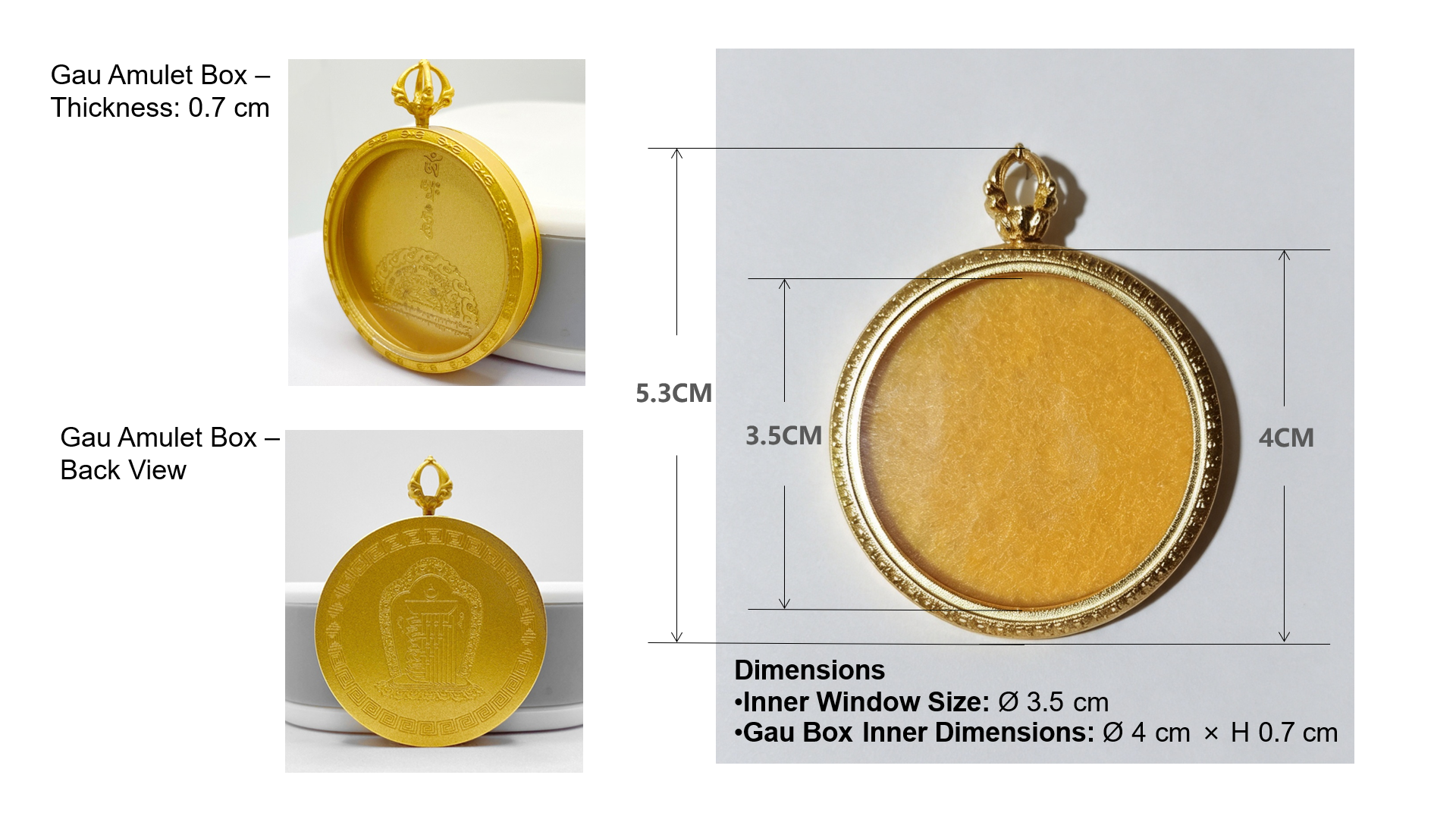 Handcrafted Cloisonné Enamel- Wisdom Eye Gau Box | Five Wealth Deities Series | Round - Image 15
