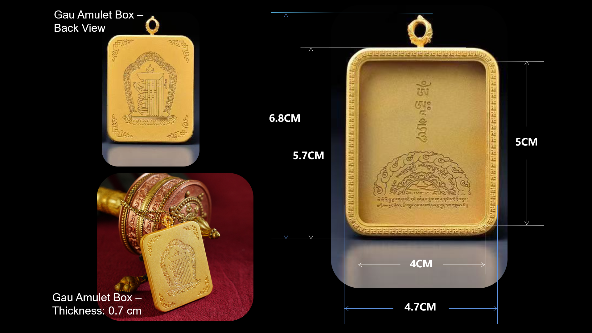 Handcrafted Cloisonné Enamel- Sacred Amulet Gau Box | Tashi Lhamo Series | Standard Edition - Image 5